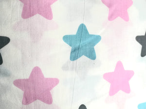 Multicolor Stars Printed Cotton Fabric