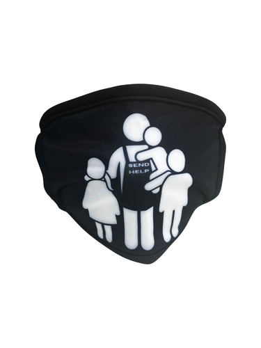 “Send Help” Logo Face Cover