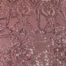 Load image into Gallery viewer, Rose Pink Baroque Sequin