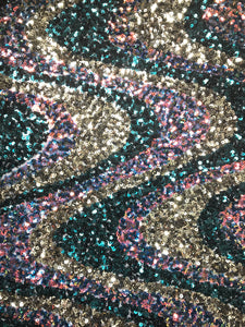 Acid Groovy Multicolor Sequin