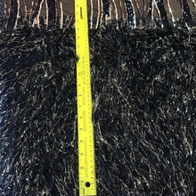 Load image into Gallery viewer, Off White/Gold Metallic Faux Feathers Sequin Fabric