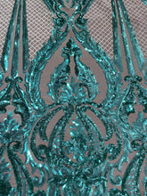 Load image into Gallery viewer, Turquoise Baroque Sequin